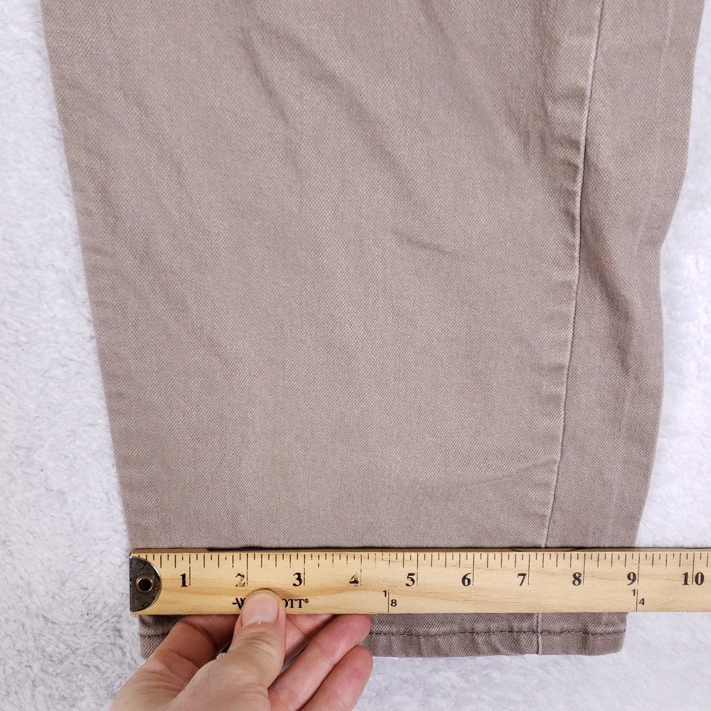 Levi's 505 Regular Fit Jeans Khaki Brown‎ 40x30 Straight Leg WaterLess Denim